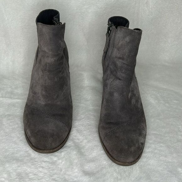Toms suede Sadie ankle boots women’s 8.5 gray - Picture 2 of 6